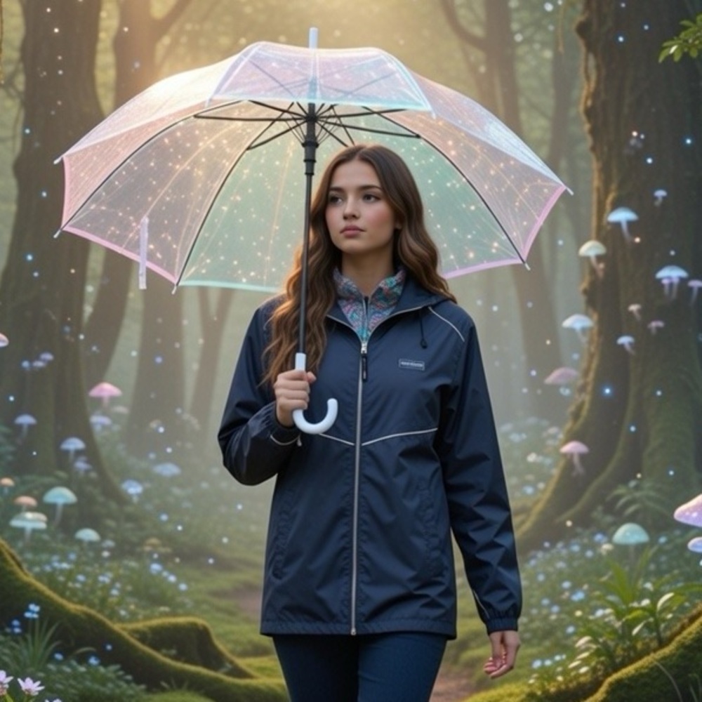 Simply Southern Navy Blue Raincoat